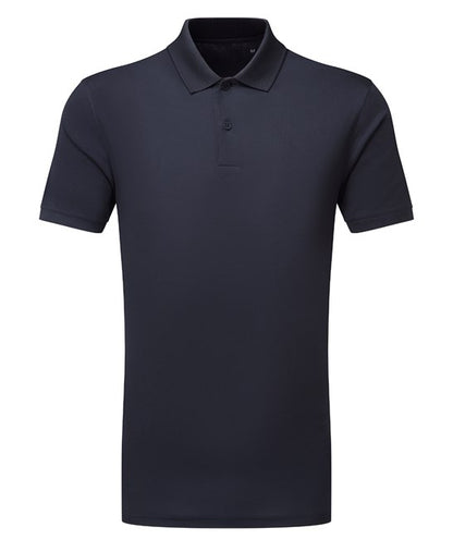 Mens textured recycled polo