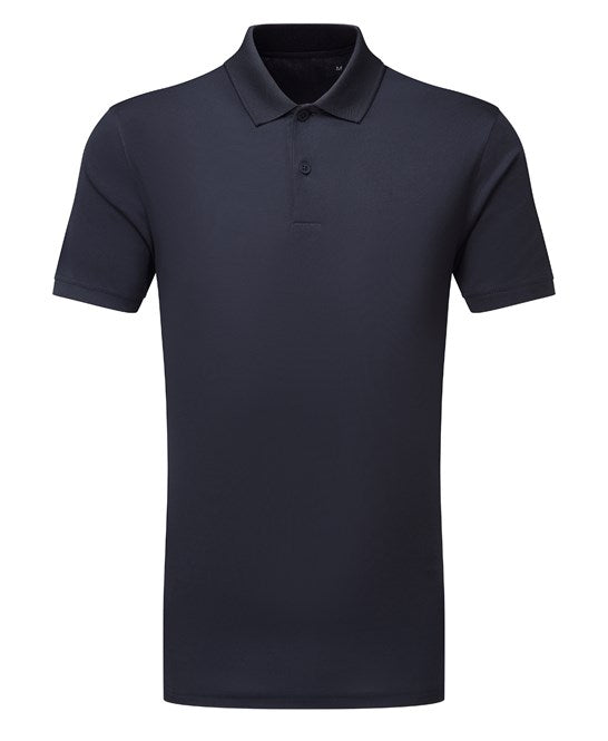 Mens textured recycled polo