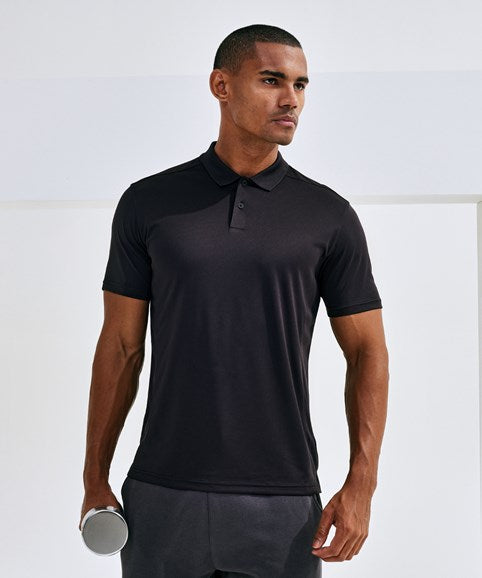 Mens textured recycled polo
