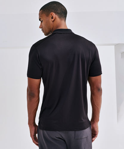 Mens textured recycled polo
