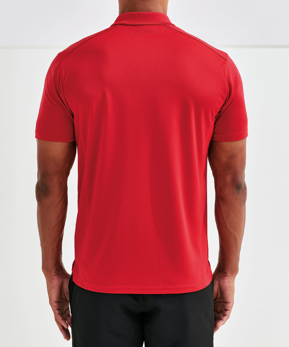 Mens textured recycled polo