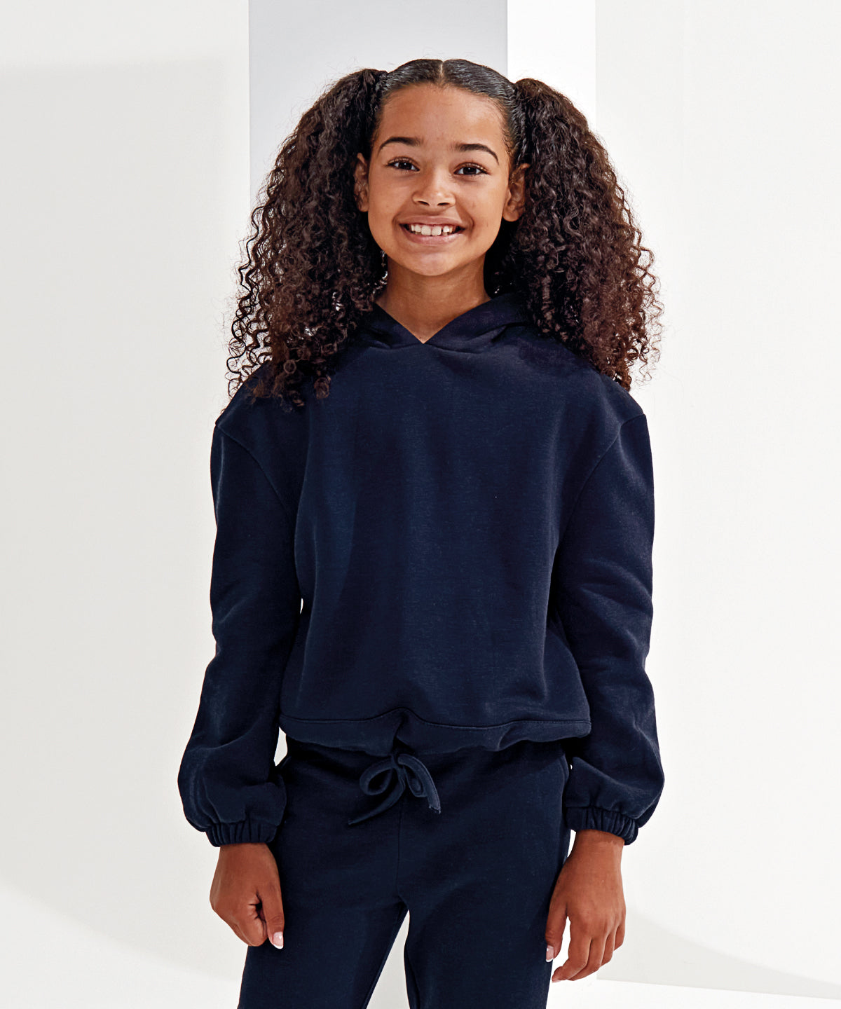 Kids TriDri® recycled cropped oversize hoodie