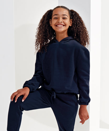 Kids TriDri® recycled cropped oversize hoodie