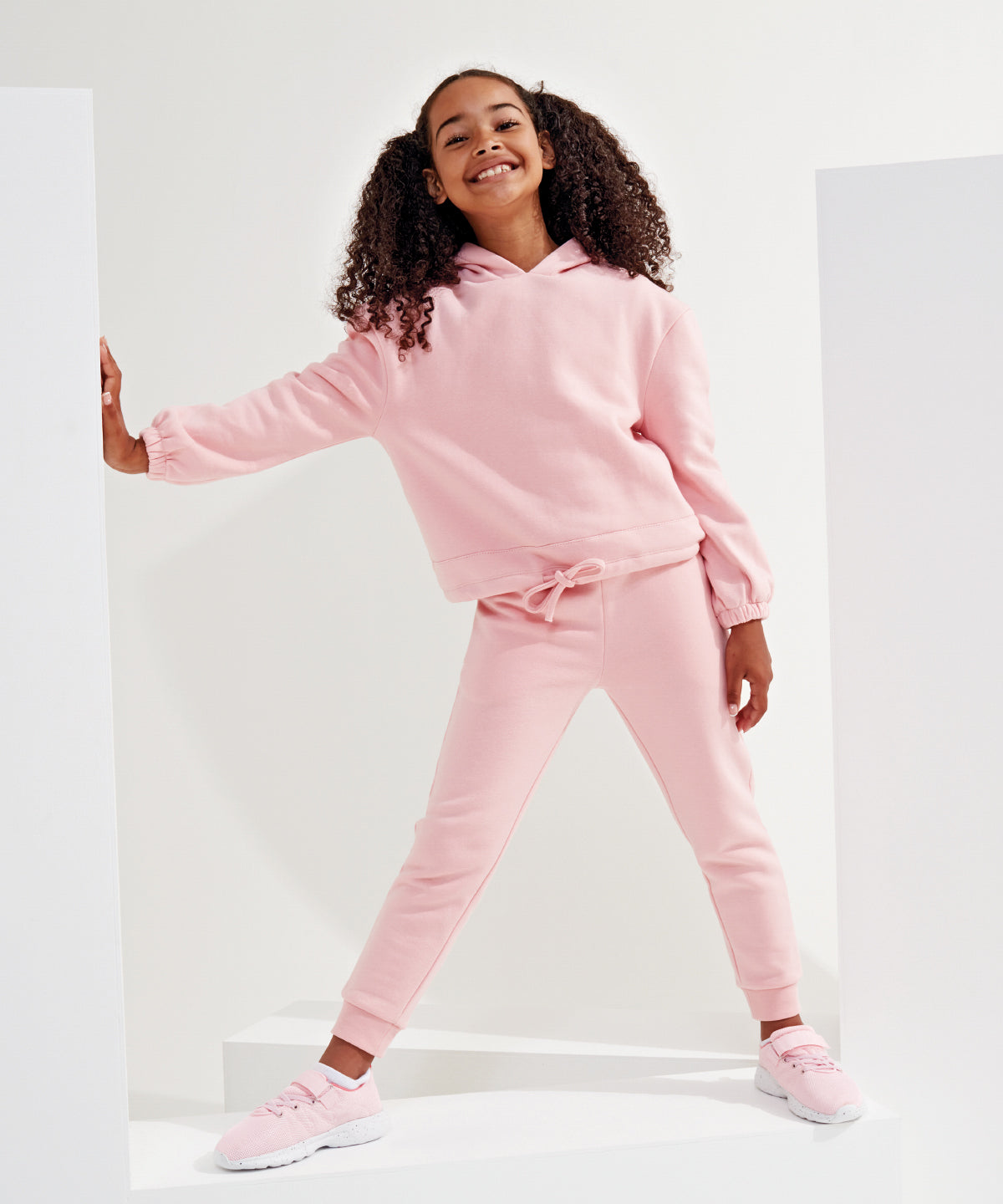 Kids TriDri® recycled cropped oversize hoodie