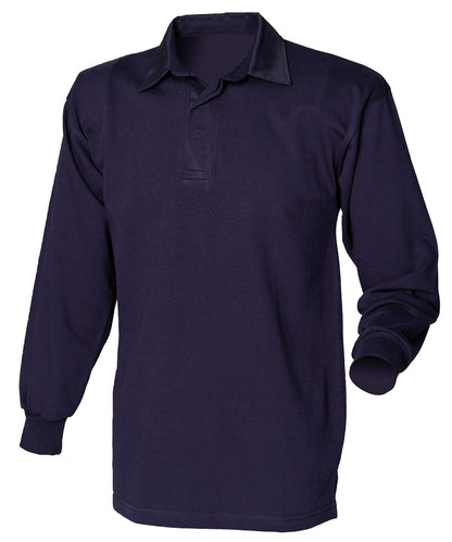 Long sleeve plain rugby shirt