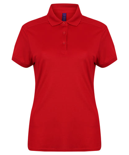 Women's stretch polo shirt with wicking finish (slim fit)
