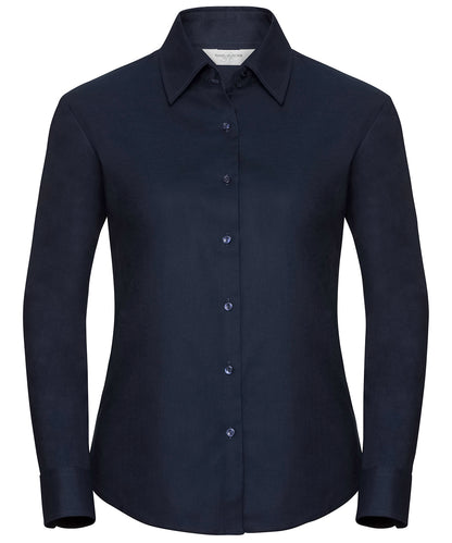Women's long sleeve easycare Oxford shirt
