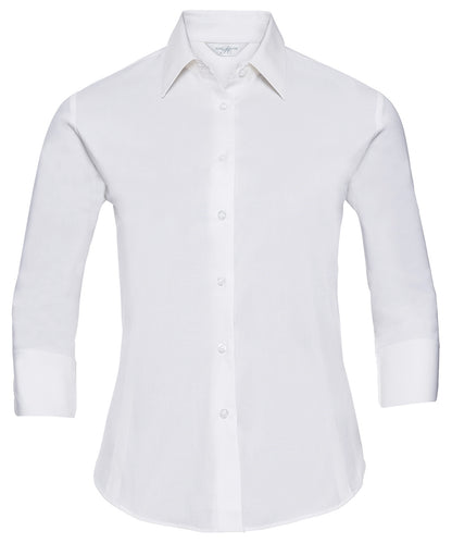 Women's ¾ sleeve easycare fitted shirt