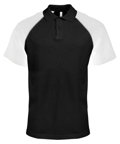 Polo baseball contrast polo shirt