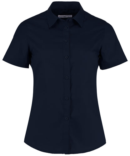Women's poplin shirt short sleeve