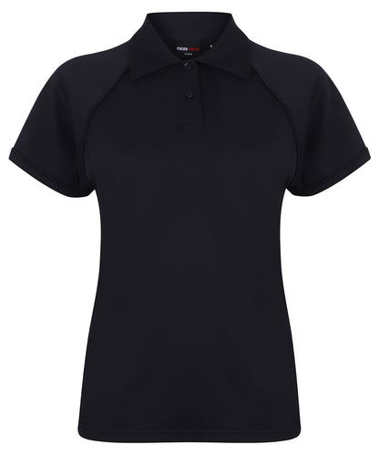 Women's piped performance polo