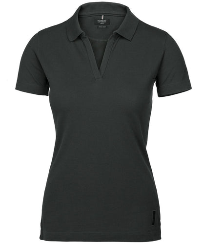 Women’s Harvard v-neck – stretch deluxe polo
