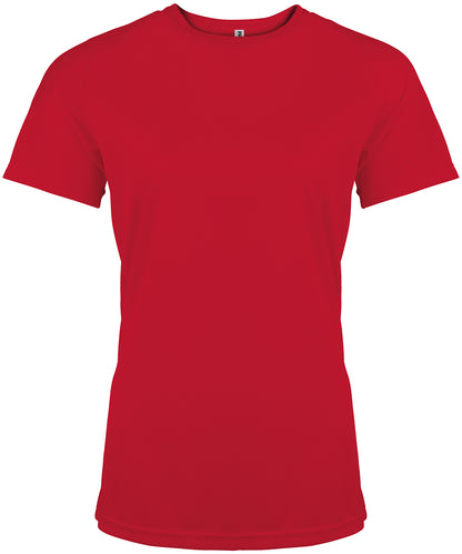 Ladies' short-sleeved sports T-shirt