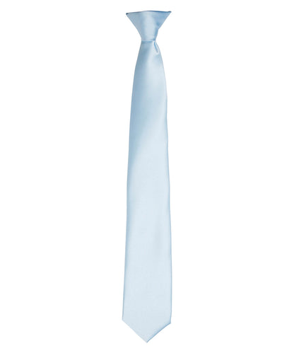 'Colours' satin clip tie