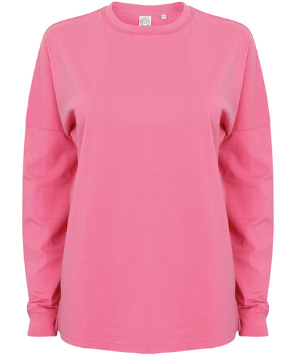 Unisex drop shoulder slogan top