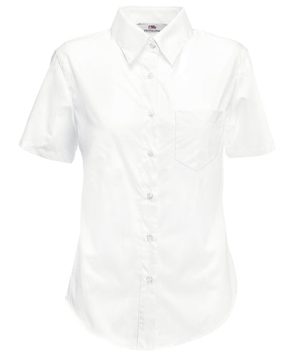 Ladyfit poplin short sleeve shirt