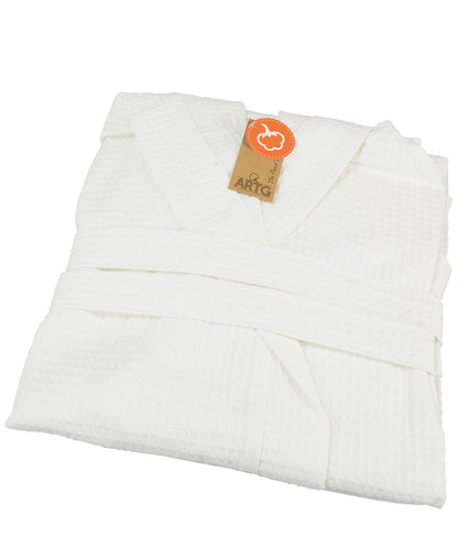 ARTG® waffle bathrobe with hood