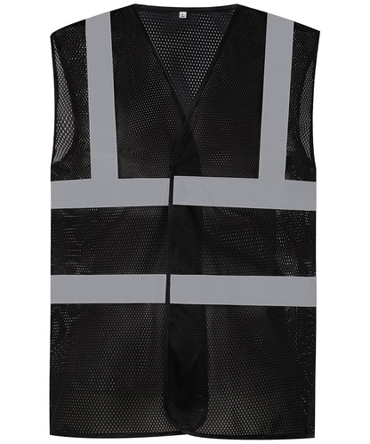 Top cool open mesh 2-band-and-braces waistcoat (HVW120)