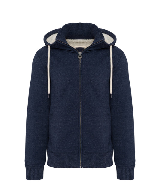 Vintage sherpa-lined fleece jacket