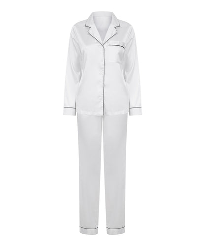 Women's satin long pyjamas