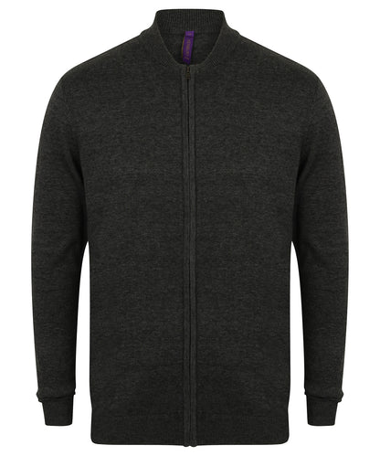 Unisex zip-through cardigan