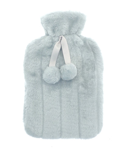 Luxury classic faux fur hot water bottle and cover