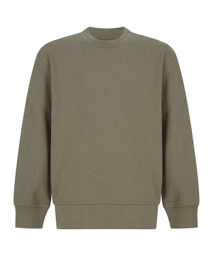 Kids sustainable fashion curved hem sweatshirt