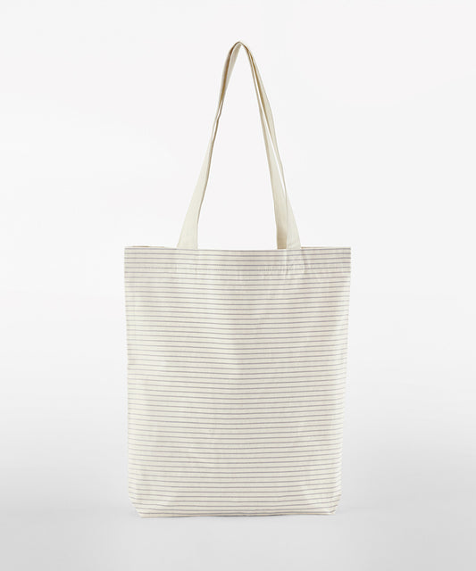 Striped organic cotton tote